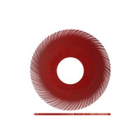 Sunburst 6'' TC Discs Red 220 Grit Size (A/O) 40/Bx