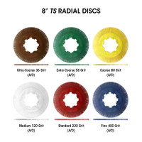 Sunburst 8'' TS Discs Dark Green 50 Grit Size (A/O) 70/Bx