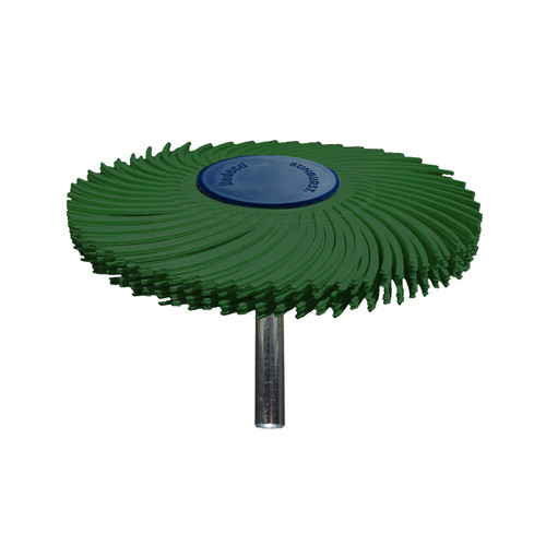 SUNBURST 3" TC 6-Ply Discs Dark Green 50 Grit (Aluminum Oxide) 1/4" 1/Unit