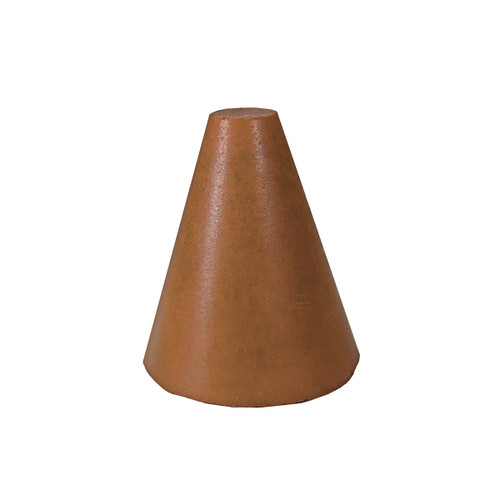 Rubber Abrasive Cone - Tapered 1 X 3/4 - 1/4 Brown X/C A/O 1/Unit
