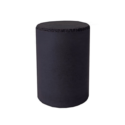 Rubber Abrasive Cone - Cylinder 1 X 3/4 - Black Coarse S/C 1/Unit