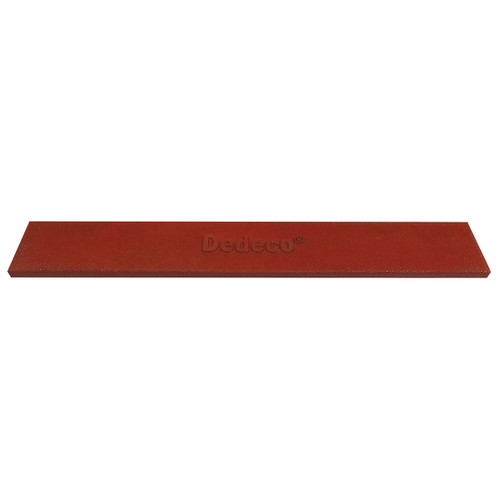 Rubber Abrasive Block/Stick 6 X 1 X 1/8 - Red Fine S/C 1/Unit