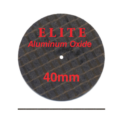 Elite Fibreglass-Reinforced Discs (Aluminum Oxide) 1.6" x .020" (40 · 0.5mm) 20/Bx