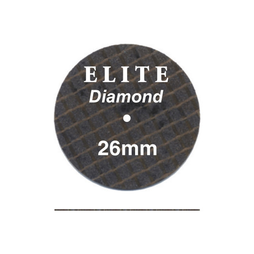Elite Fibreglass-Reinforced Diamond Discs 1" x .015" (26 · 0.3mm) 10/Bx