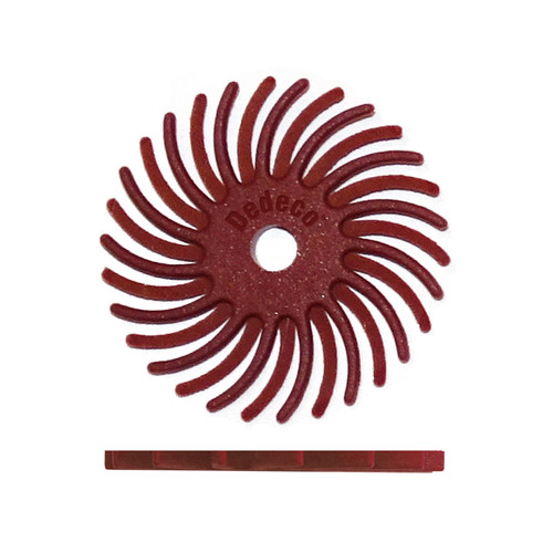 SUNBURST 1-1/2" TC Discs - Red (Standard) 220 Grit (Aluminum Oxide) 12/Bx