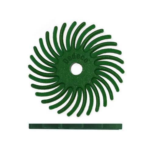 SUNBURST 1-1/2" TC Discs - Dark Green (Extra-Coarse) 50 Grit (Aluminum Oxide) 12/Bx