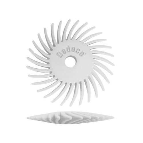 SUNBURST 1-1/2" TC Knife-Edge Discs - White (Medium) 120 Grit (Aluminum Oxide) 12/Bx
