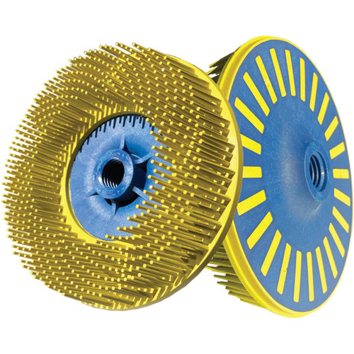 SUNBURST 4-1/2" EZLOC YELLOW 80 GRIT (A/O) 5/8"-11 5/BX SUNBURST 4-1/2" EZLOC YELLOW 80 GRIT (A/O) 5/8"-11 5/BX