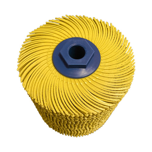 SUNBURST 4" x 4" TC DISCS YELLOW 80 GRIT 1/UNIT