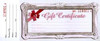 Gift Certificate/Red bow - 50ct