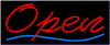 Neon Sign - Open Italic