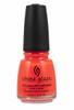 China Glaze Nail Polish Lacquer Orange Knockout - .5oz