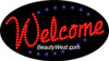 Electric Flashing & Chasing LED Sign: Welcome