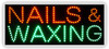 Electric LED Sign - Nails & Waxing L470