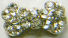 3D Rhinestones Crystal Nail Metal Charms B016