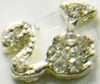 3D Rhinestones Crystal Nail Metal Charms B048