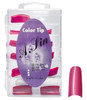 A. Sin Assorted Color Nail Tips Clear Pink Sparkle - 110ct # 23