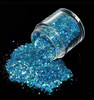 Nail Art Holographic Glitter Laser Shining Powder - Blue 10 mL