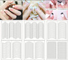 NDI beauty French Manicure Tip Guide Stencils  - 8 Sheets / 24 Styles Guide
