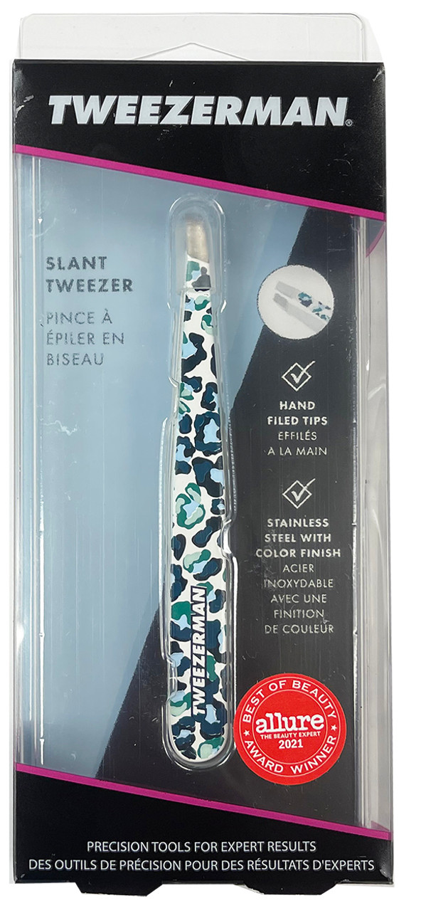 Tweezerman Professional Slant Tweezer - Leopard