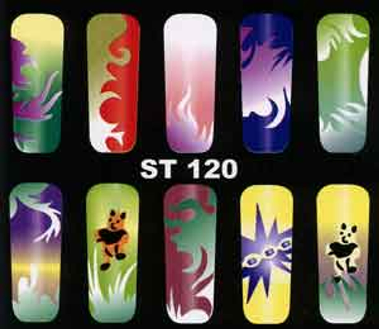 Airbrush Nail Stencil - ST120