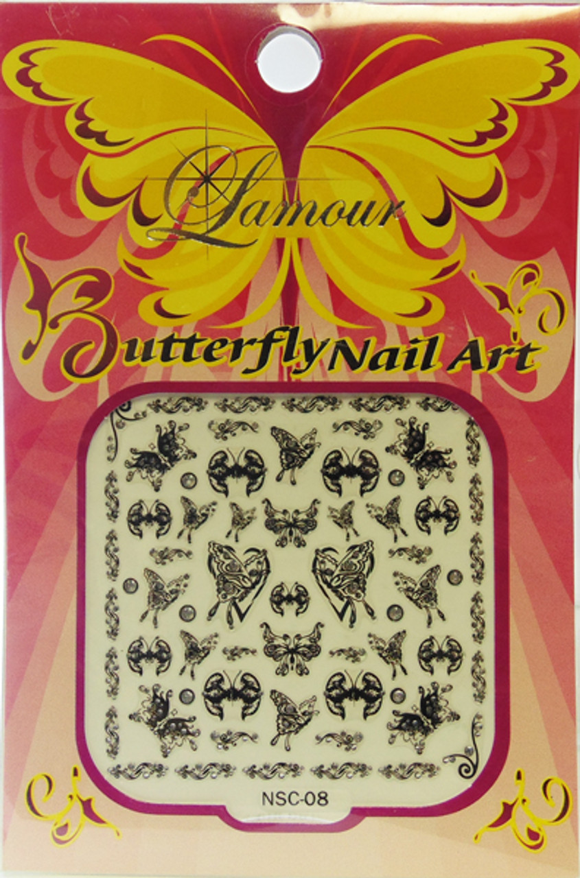 Lamour Butterfly Nail Art - Nsc08