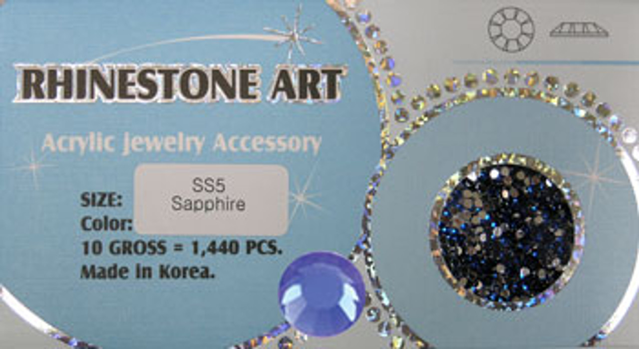 Rhinestone Art Color Sapphire /1440ct