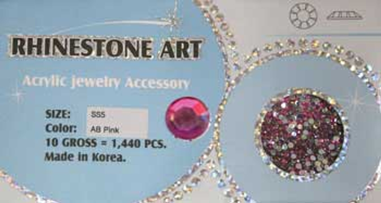 Rhinestone Art AB Color - Pink - 1440ct