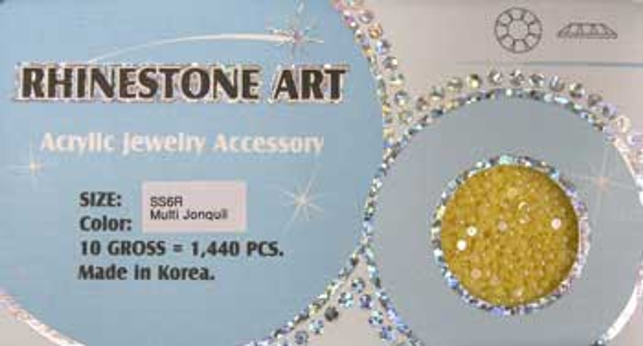 Rhinestone Art Pearl Color - Multi Jonquil - 1440ct