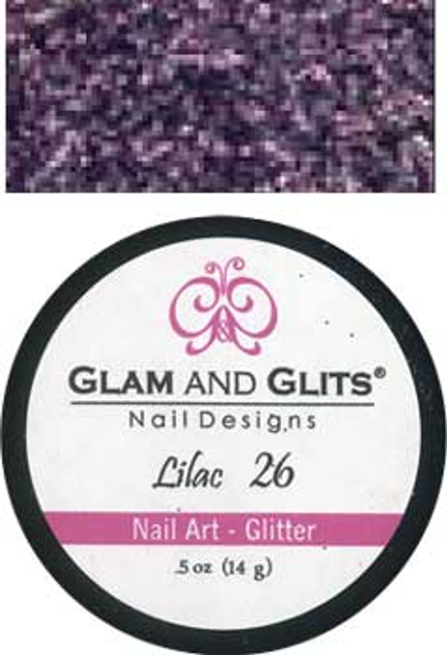 Glam & Glits Nail Art Glitter: Lilac - 1/2oz