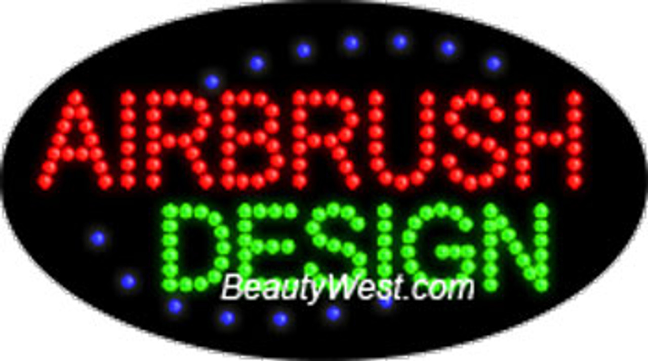 Electric Flashing & Chasing LED Sign Airbrush Design