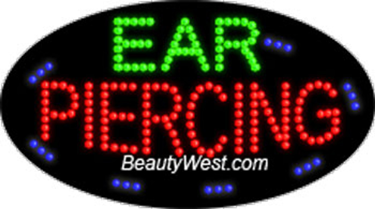 Electric Flashing & Chasing LED Sign: Ear Piercing