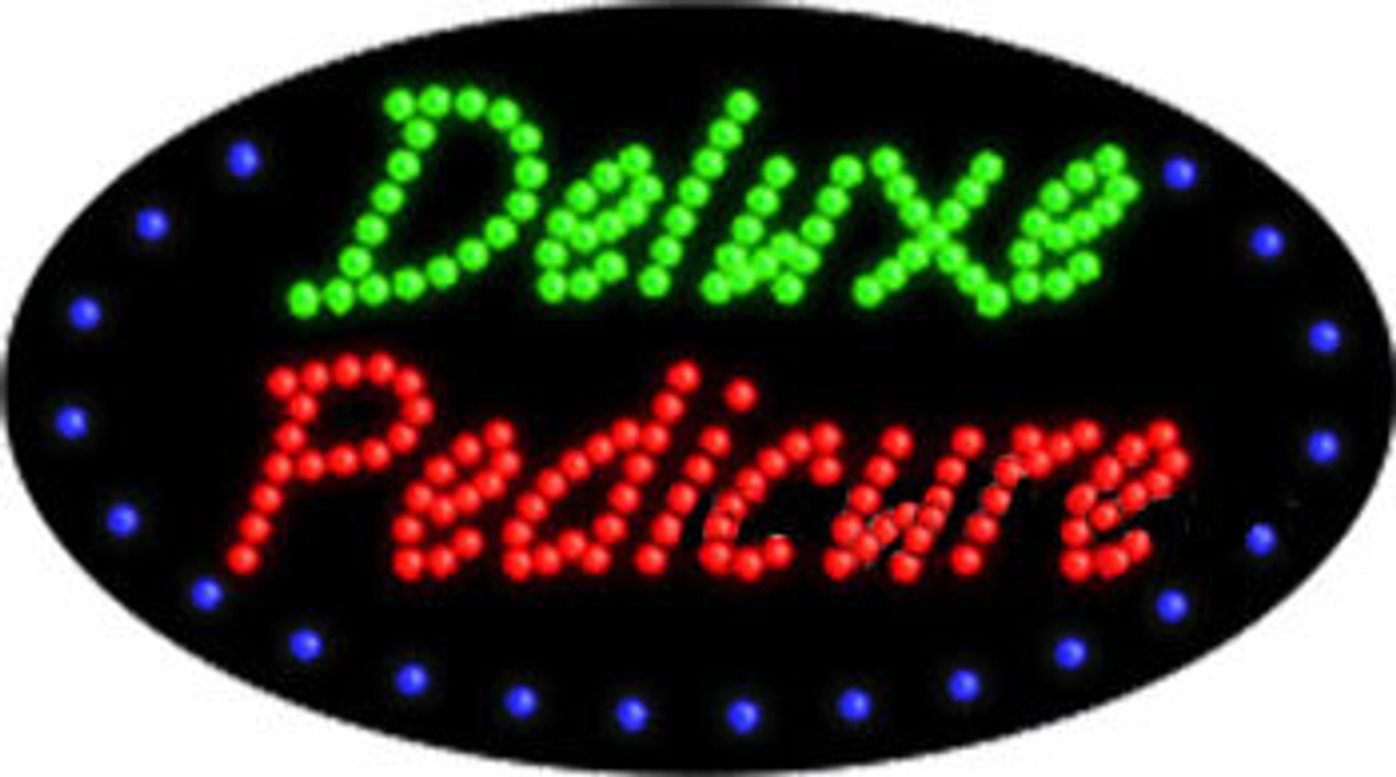 Electric Animation & Flashing LED Sign: Deluxe Pedicure