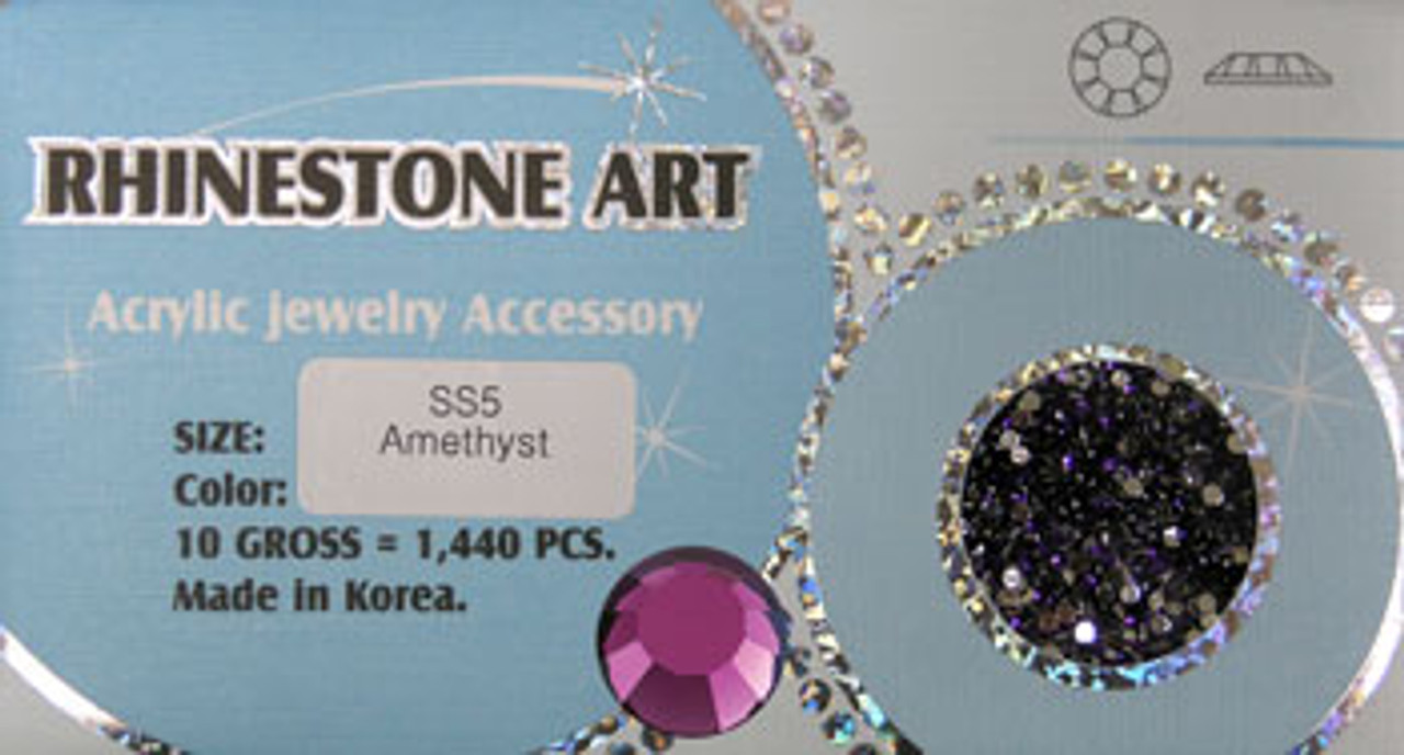 Rhinestone Art Color Amethyst /1440ct