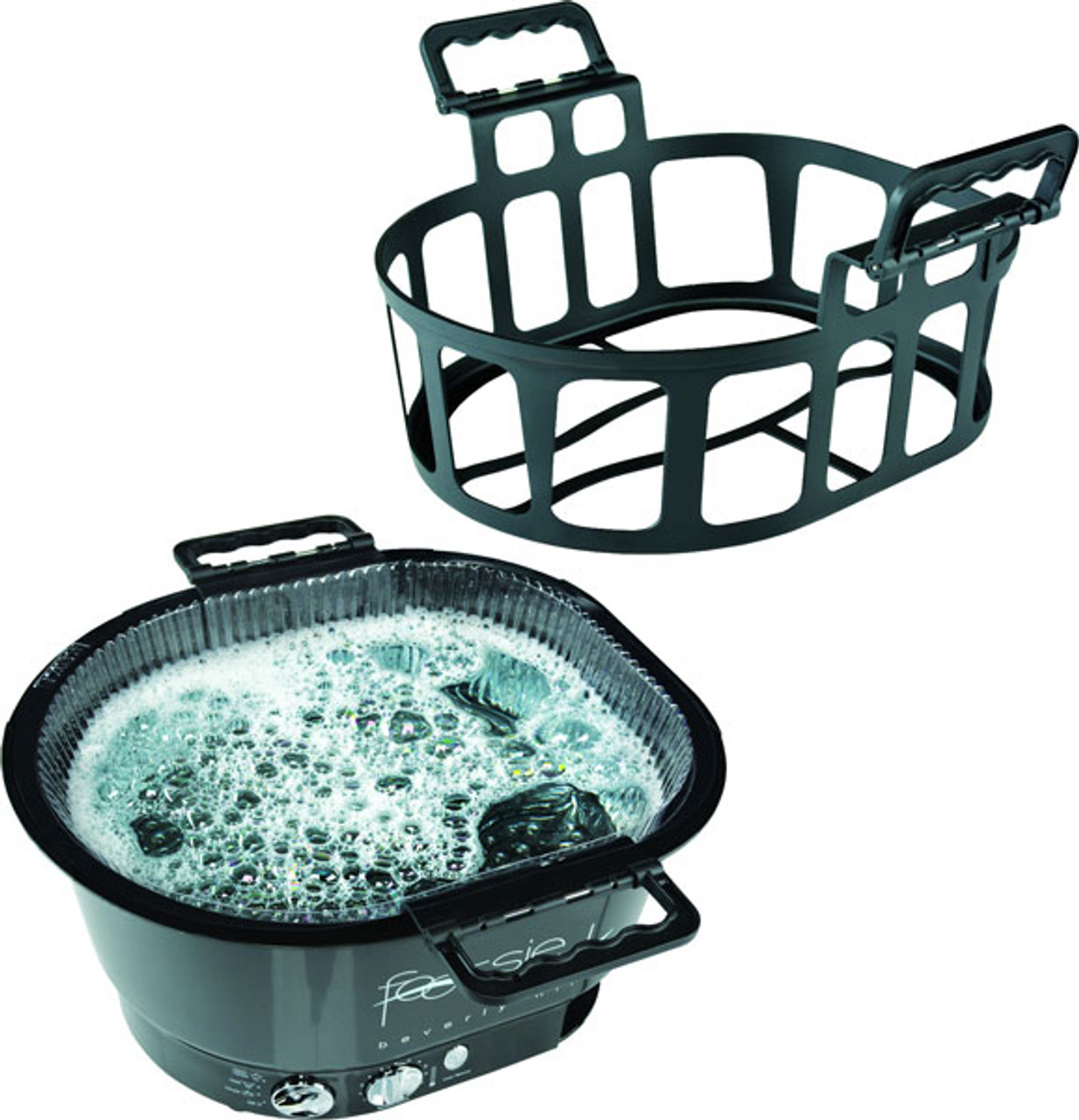 Footsie Bath Foot Spa W/ TRAY & 5 Disposable Liners - Black