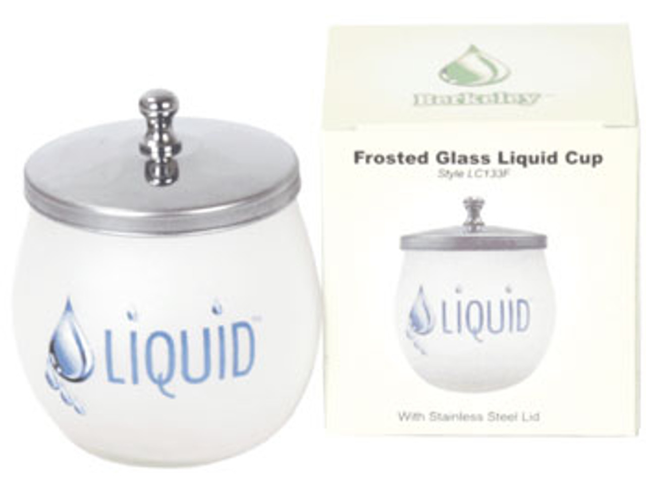 Liquid Cup with Lid FROST Glass - LC133F