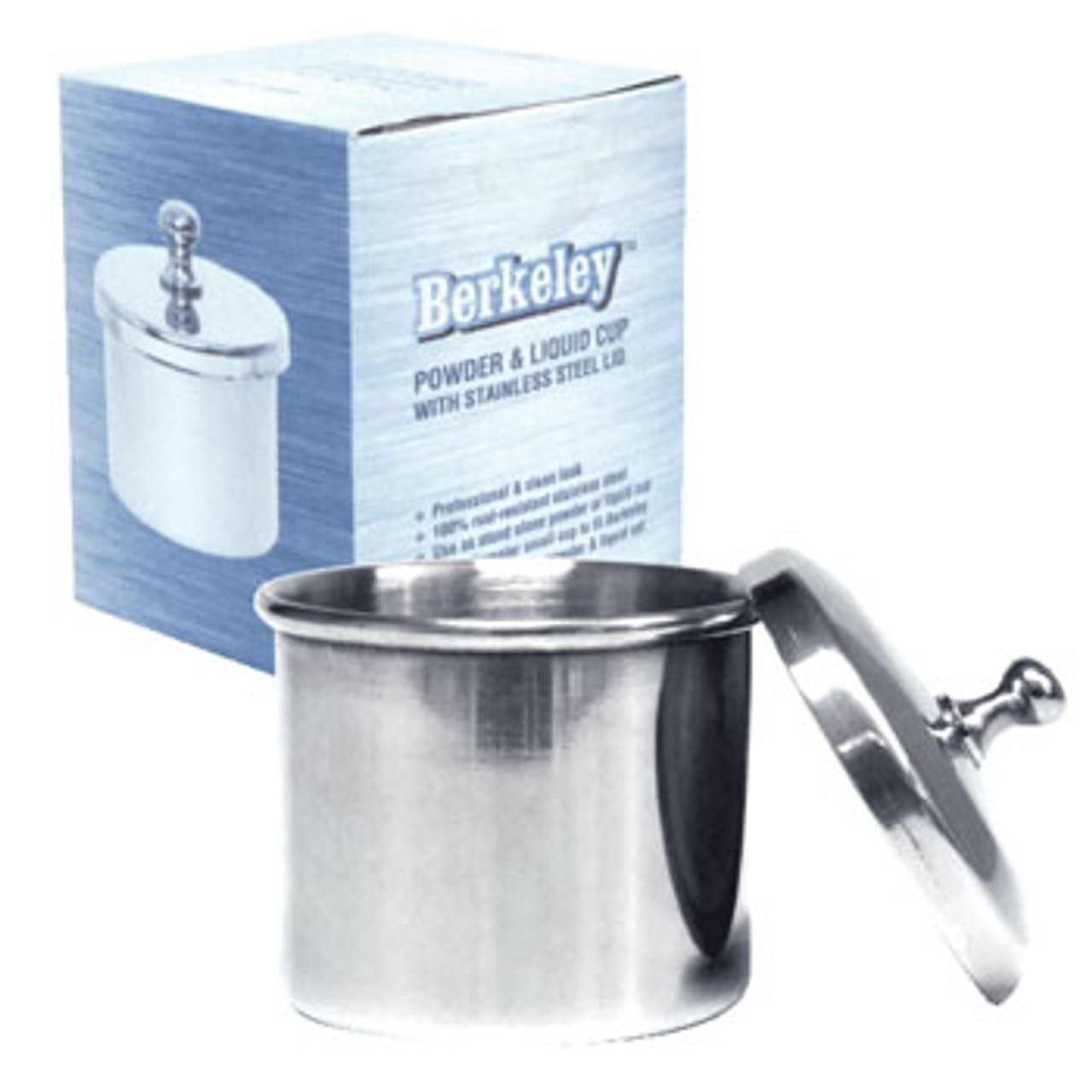 Berkeley Small Stainless Steel Cup with Lid - 1.65" diameter