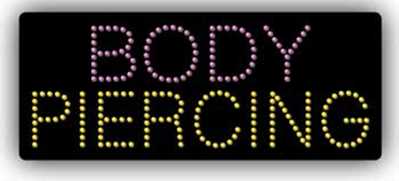 Electric LED Sign - Body Piercing 2163