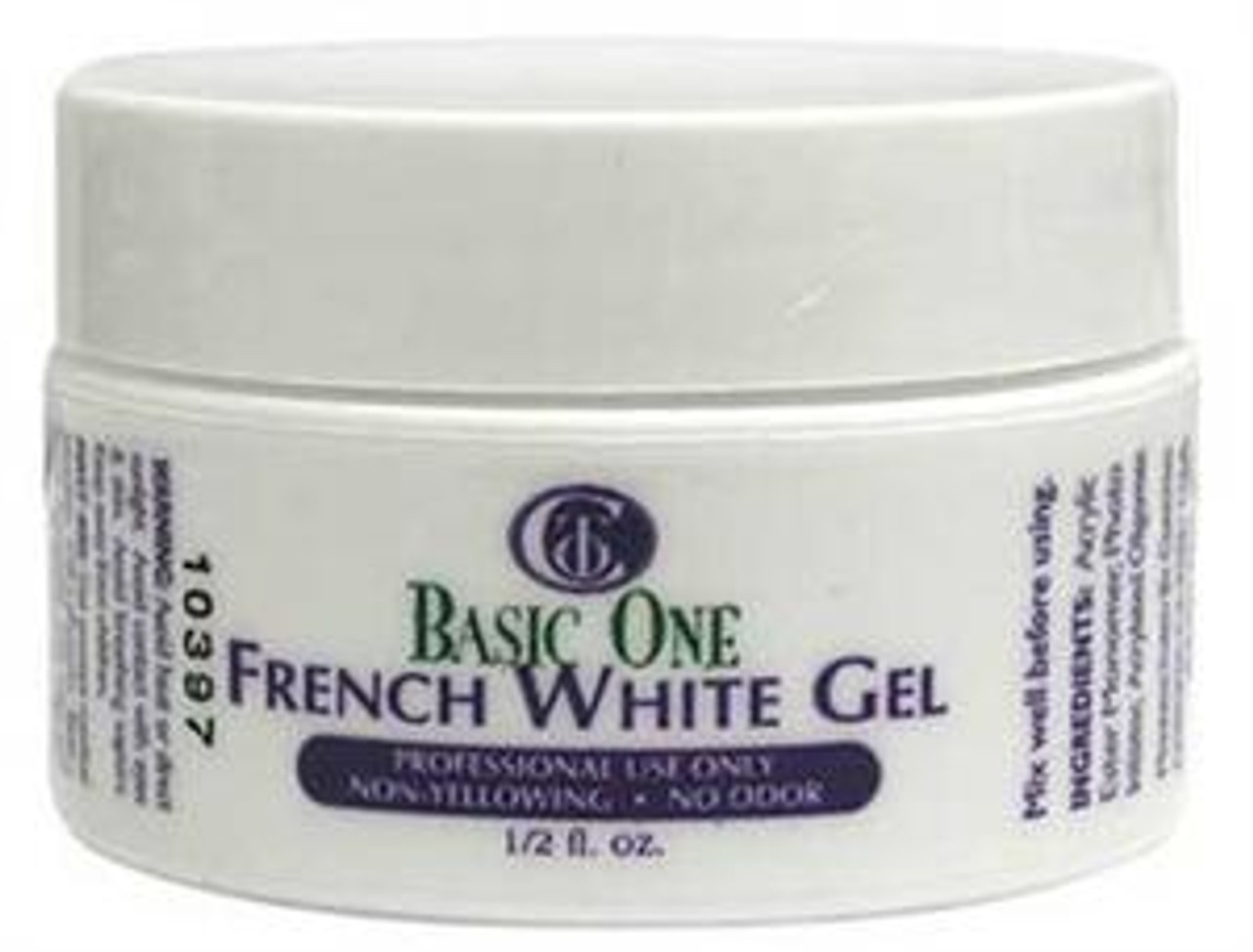 BASIC ONE - French White Gel 1/2oz