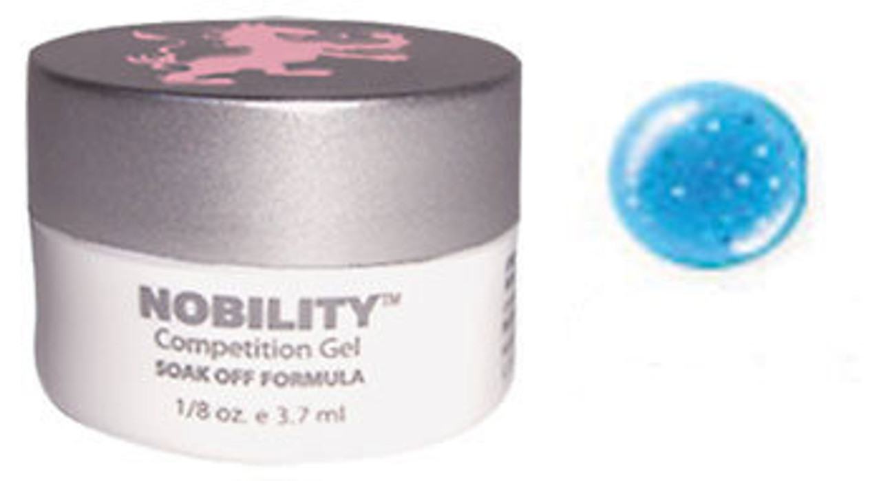 LeChat Nobility Glitter Spritz Series Gel: Iris Blue - 1/8oz