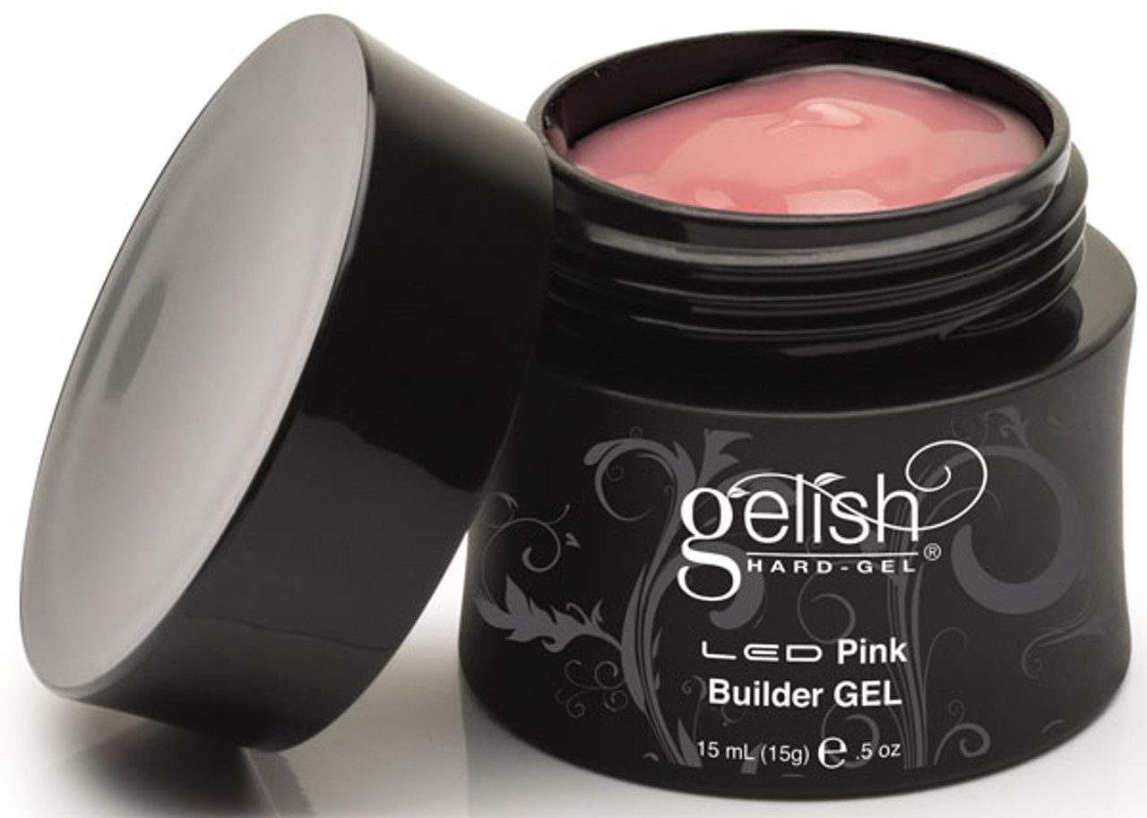 Gelish Hard Gel LED UV Pink Builder Gel - .5oz