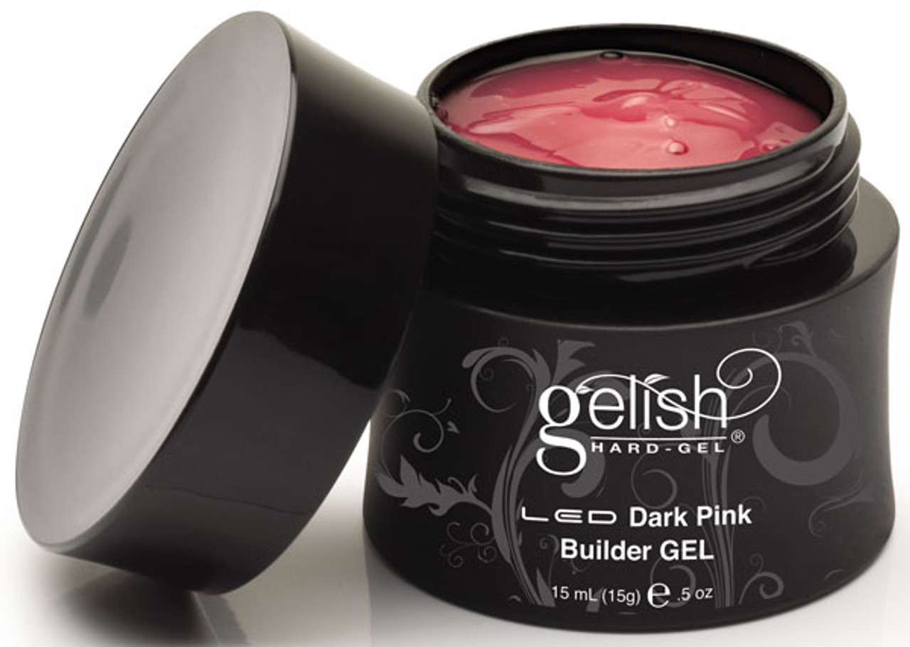 Gelish Hard Gel LED UV Dark Pink Builder Gel - .5oz