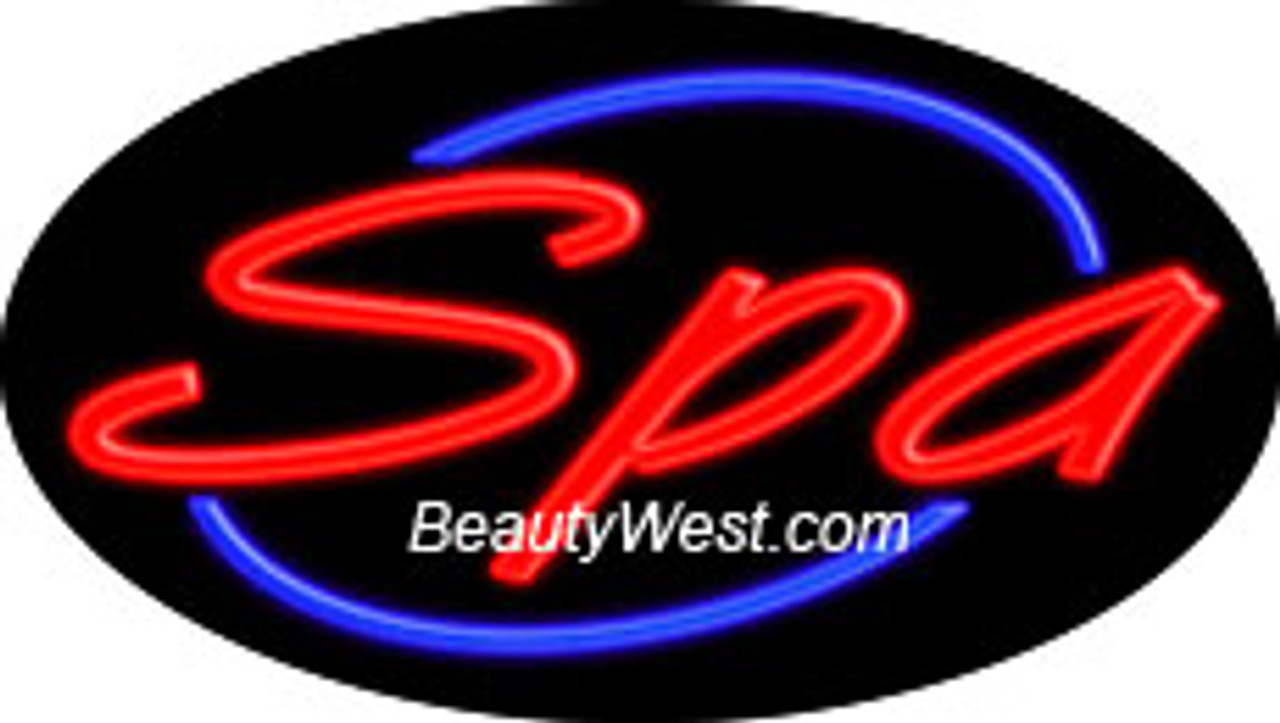 Neon Flashing Sign Spa