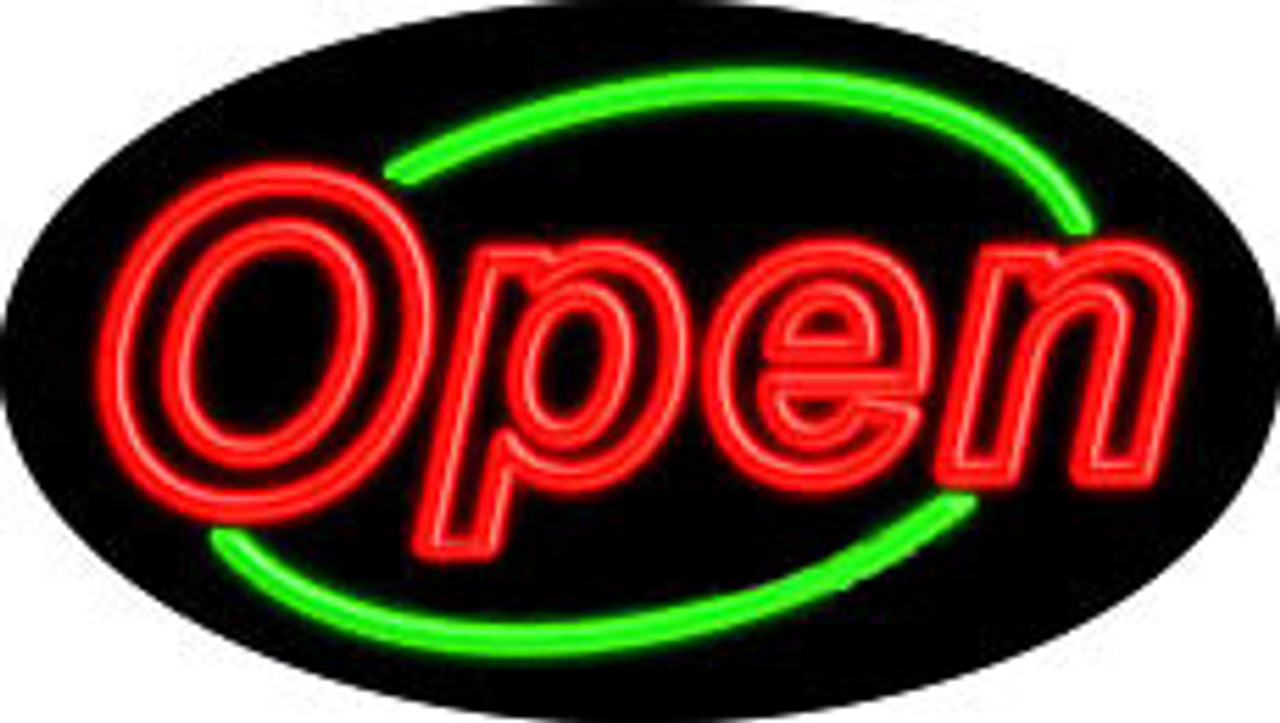 Neon Flashing Sign Open_1