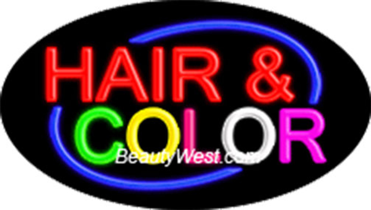 Neon Flashing Sign Hair & Color