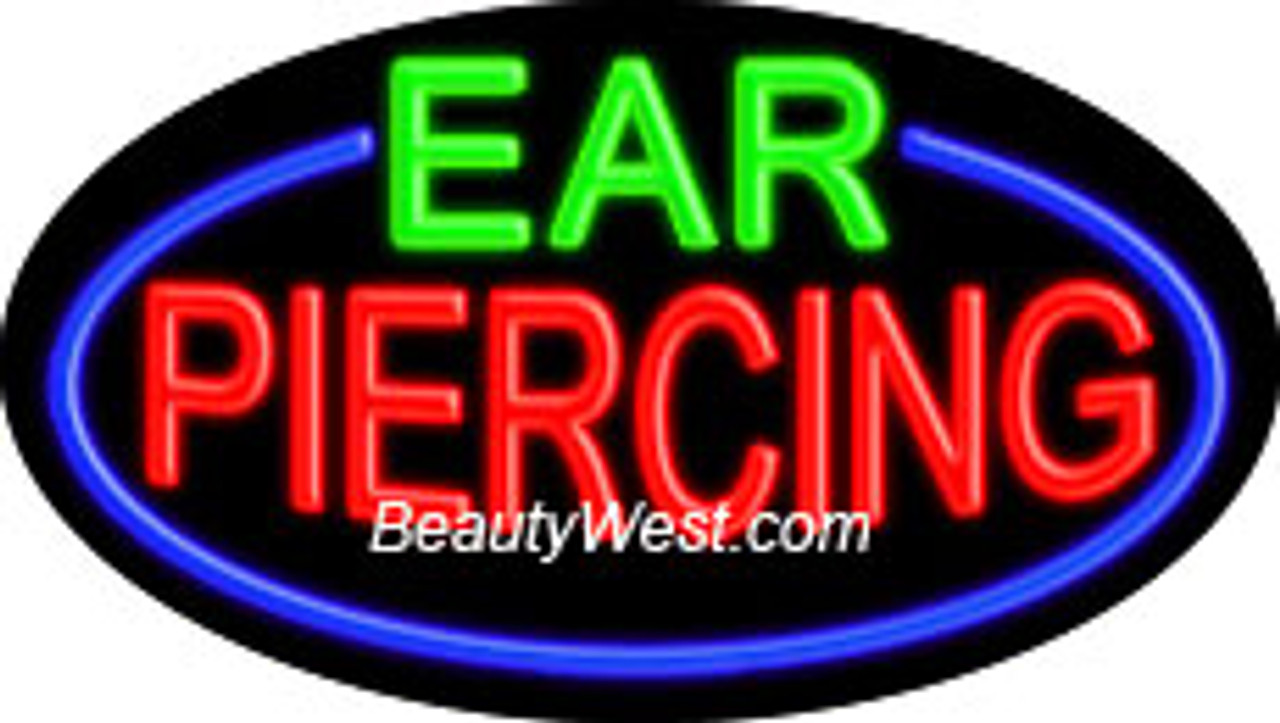 Neon Flashing Sign Ear Piercing