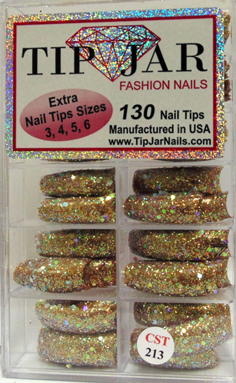 Tip Jar Fashion Nails Glitter Tips - CST213