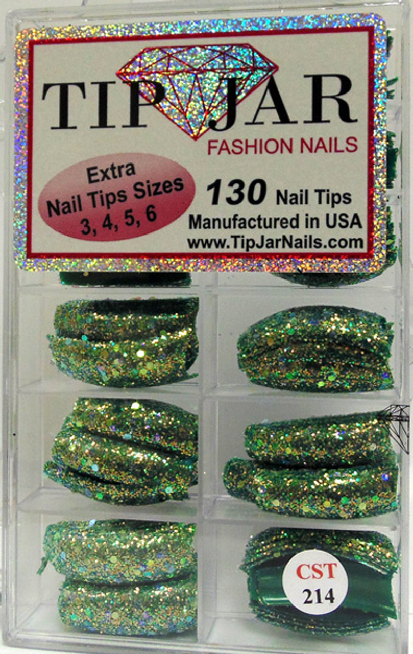Tip Jar Fashion Nails Glitter Tips - CST214
