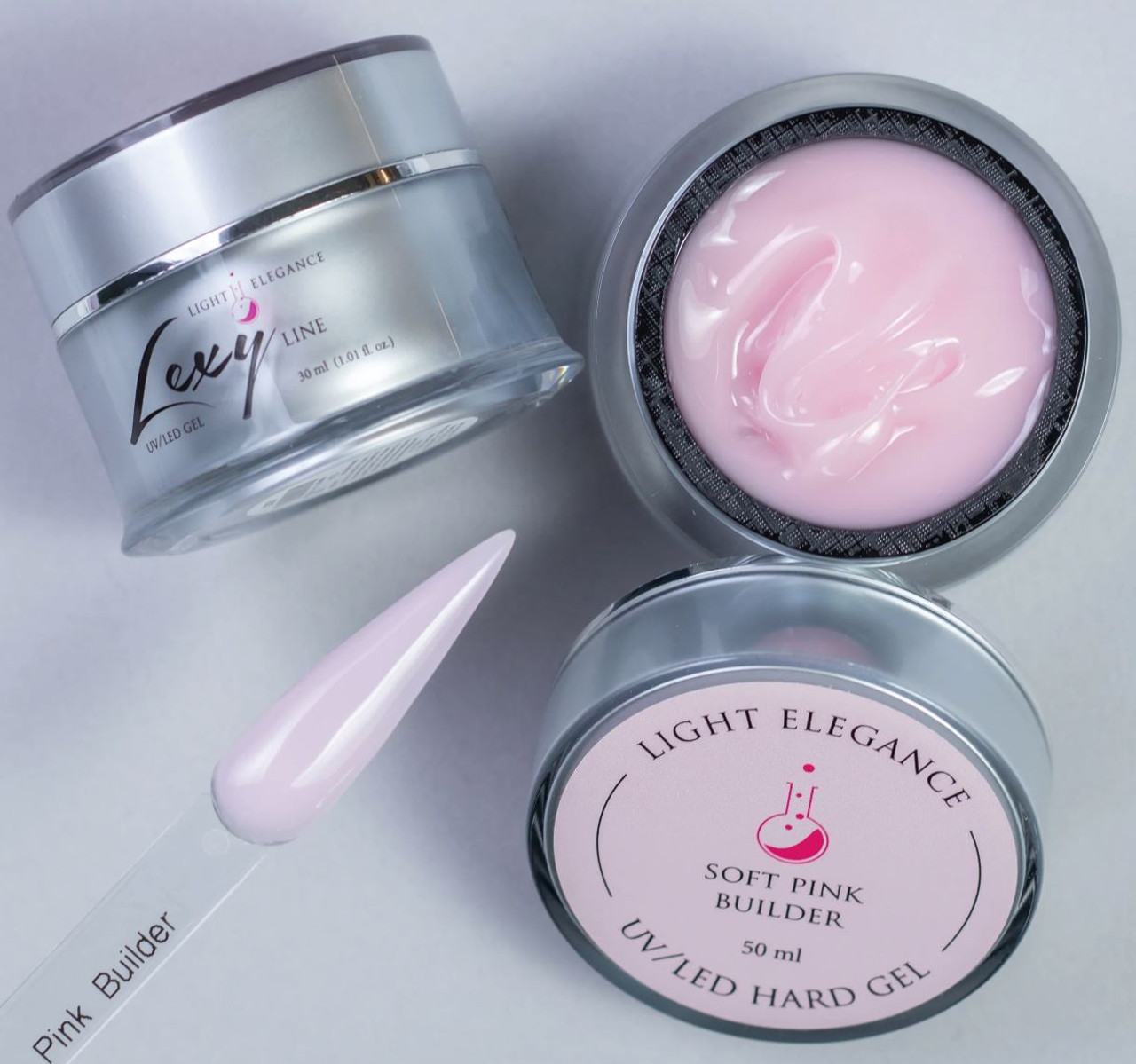 Light Elegance Lexy Line UV/LED Gel Soft Pink Builder - 30 mL