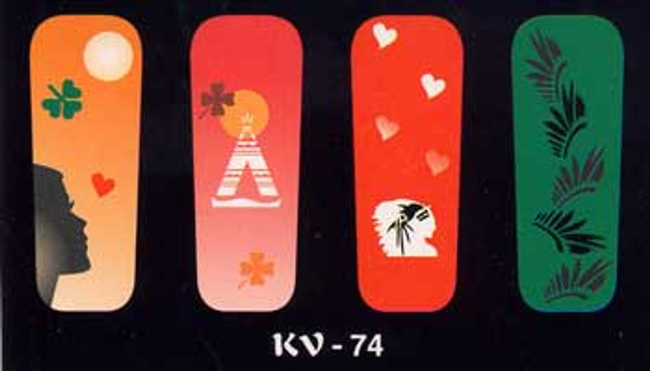 KV Airbrush Stencil # 74